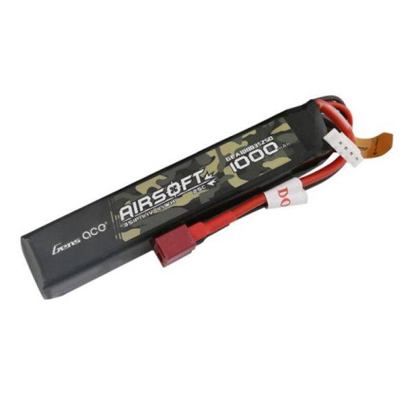 Gens ace 25C 1000mAh 3S1P 11.1V Airsoft Gun Lipo Akkumulátor val T Plug