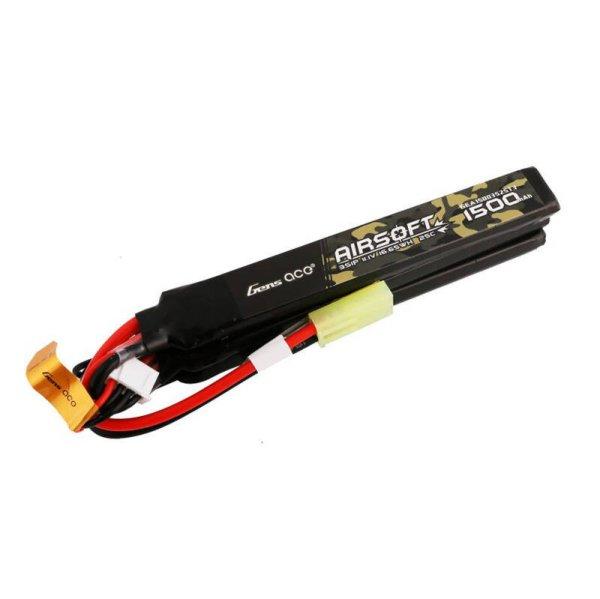 Gens ace 25C 1500mAh 3S1P 11.1V Nunchuck 3X Airsoft Gun Lipo Akkumulátor val
mini Tamiya Plug