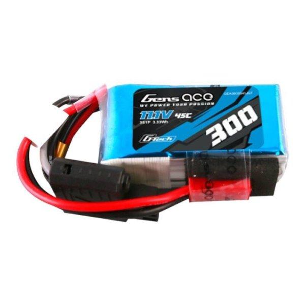 Gens ace G-Tech 300mAh 11.1V 45C 3S1P Lipo Akkumulátor Pack val JST-SYP Plug