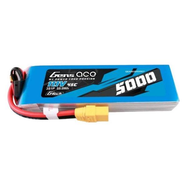 Gens ace G-Tech 5000mAh 11.1V 45C 3S1P lipo battery val XT90 Plug