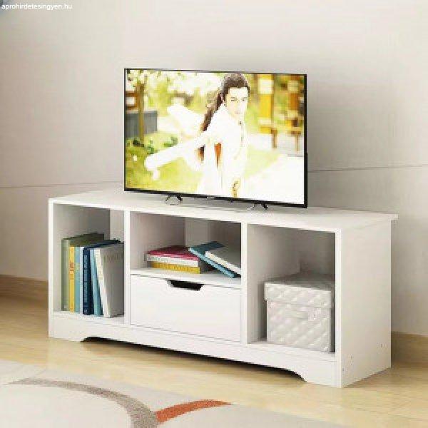 TV-állvány multifunkciós médiaállvány 90x30x41 cm fehér RT09