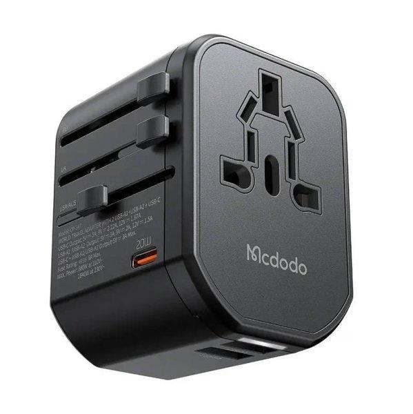 Universal wall töltő Mcdodo EU/US/AU/UK CP-3471, PD 20W (black)