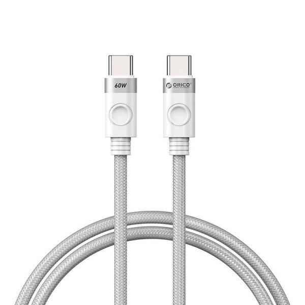 Orico 60 W USB-C – USB-C töltőkábel (fehér)