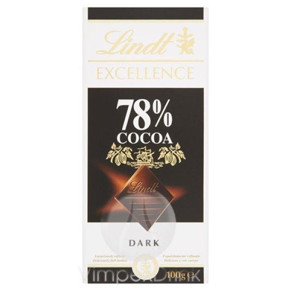 Lindt Excellence 78% Cocoa étcsokoládé 100g