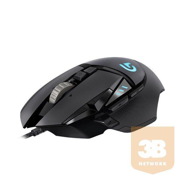 LOGITECH Vezetékes egér G502 HERO 16K FEKETE USB Gaming