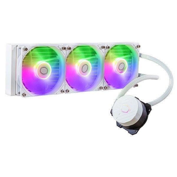 COOLER MASTER CPU hűtő MASTERLIQUID 360L CORE WHITE (vízhűtés),
Univerzális (Gyárilag összeszerelt kivitel), fehér