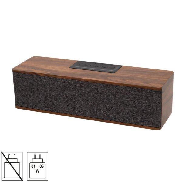 SAL RRT7 sztereó retro hangszóró, vezeték nélküli, 2x5W, FM rádió,
Bluetooth, beépített akkumulátor