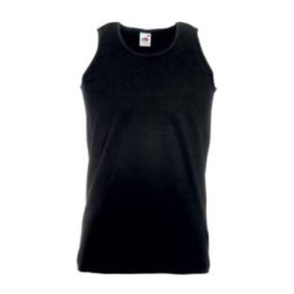 Fruit of the Loom F06 ujjatlan, sportos trikó, ATHLETIC VEST, Black - 2XL