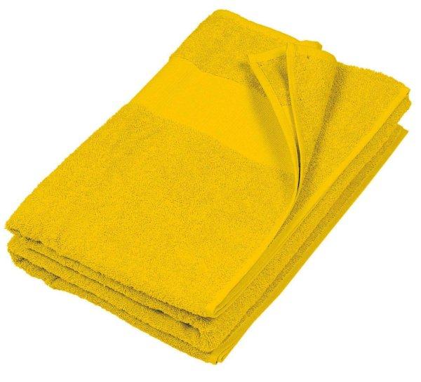 Uniszex pamut strandtörölköző, Kariban KA111, True Yellow-100X150