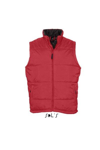 Uniszex WARM steppelt mellény poliészter béléssel, SOL'S SO44002, Red-S