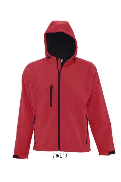 Férfi REPLAY kapucnis cipzáras softshell dzseki, SOL'S SO46602, Pepper
Red-XL