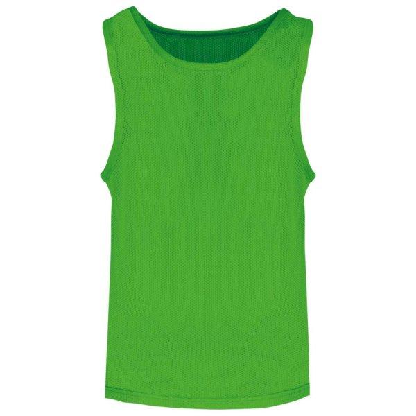 PA047 ujjatlan hálós gyerek megkülönböztető sportpóló Proact,
Fluorescent Green-10/14