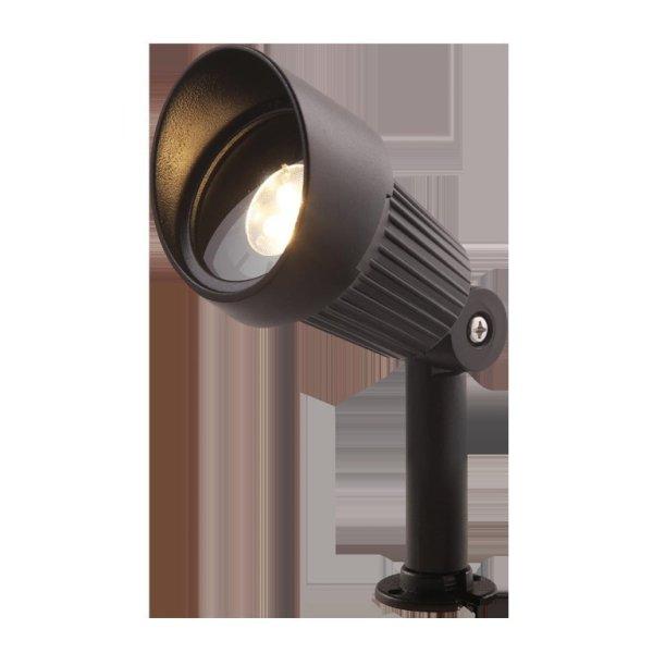 Garden Lights Focus, spotlámpa, aluminium - fekete LED MR16 3W meleg fehér