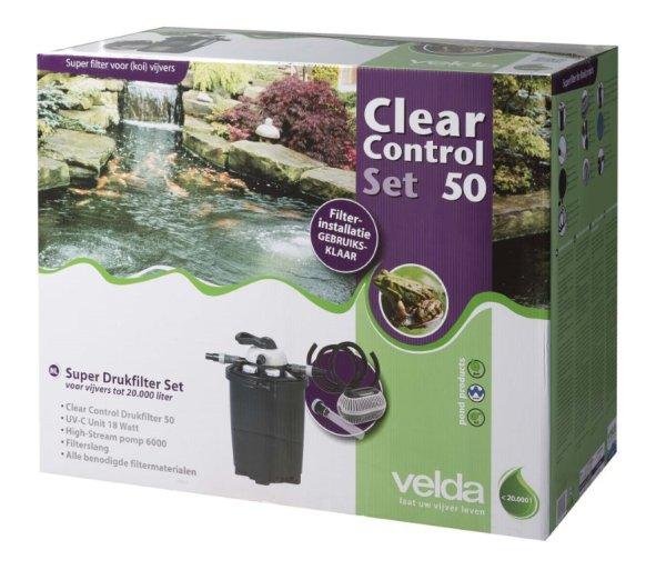 Clear Control 50 nyomás alatti szűrő szett (CC50+UV-C18W+HS 6 000 pumpa) 20
m3 vízhez