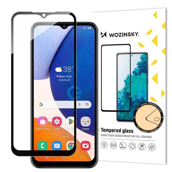 Wozinsky Full Glue edzett üveg Samsung Galaxy A14 5G 9H teljes képernyős
fekete kerettel