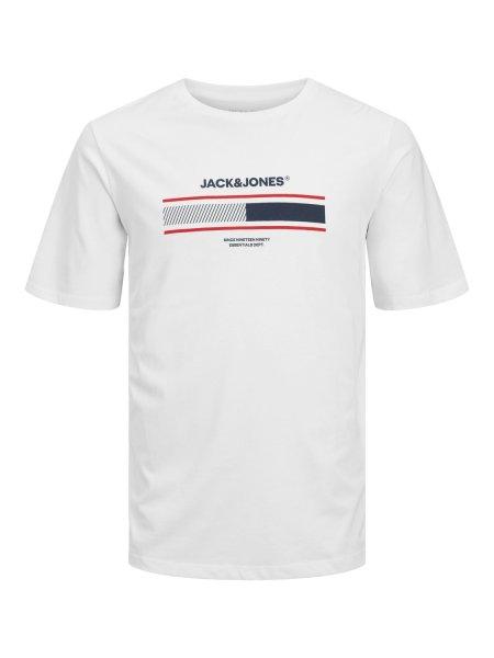 Jack&Jones Férfi póló JJSOUTH Standard Fit 12256784 White XL