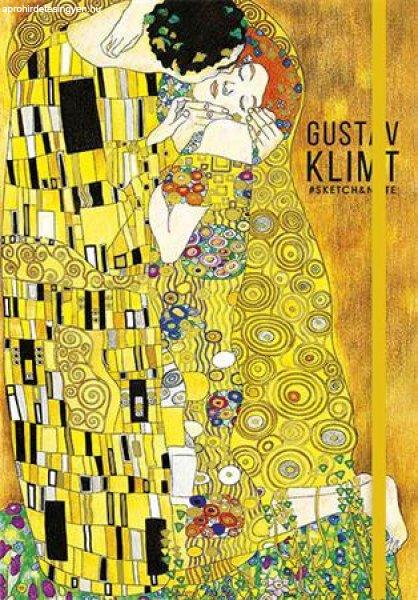 Skiccfüzet, A5, pontrácsos, 80 lap, keményfedeles, SHKOLYARYK,
"Klimt&Van Gogh", vegyes