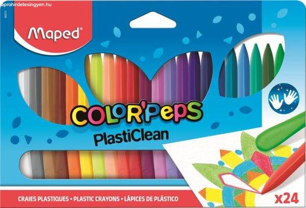 Zsírkréta, MAPED "Color'Peps" PlastiClean, 24 különböző
szín