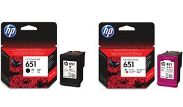 C2P10AE Tintapatron Deskjet Ink Advantage 5575 nyomtatóhoz, HP 651, fekete, 600
oldal