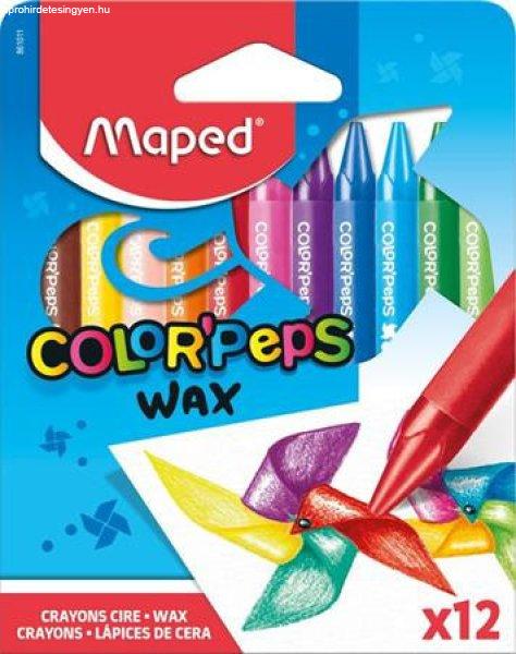 Zsírkréta, MAPED "Color'Peps Wax", 12 különböző szín