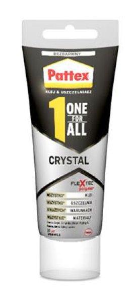 Ragasztó, építési-szerelési, 90 g, HENKEL "Pattex One for All
Crystal"