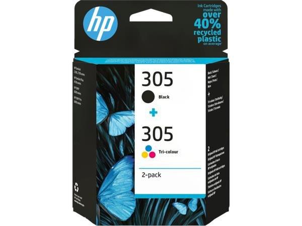 6ZD17AE Tintapatron multipack Deskjet 2320,2710, 4120 nyomtatókhoz, HP 305,
fekete, színes, 120+100 oldal