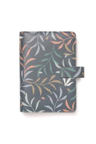 Kalendárium, gyűrűs, betétlapokkal, personal méret, FILOFAX
"Botanical", sötétkék