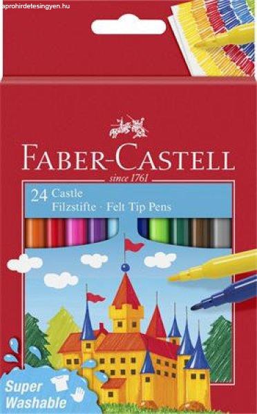 Filctoll készlet, FABER-CASTELL, 24 különböző szín "Castle"