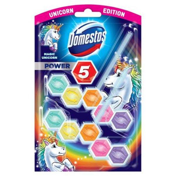 WC frissítő blokk, 2 db-os, DOMESTOS "Power 5", unikornis