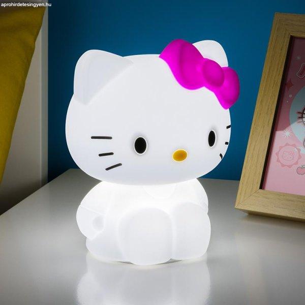 Hello Kitty Szilikon Lámpa Újratölthető Akkumulátorral (magas: 18 cm)