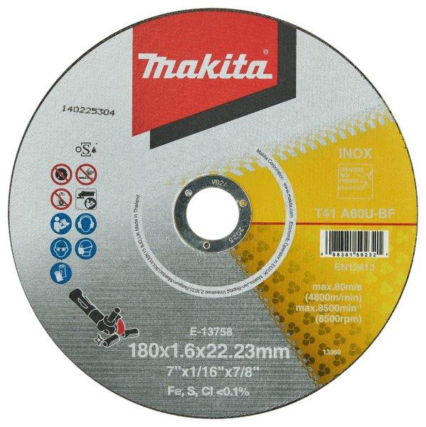 Makita vágókorong INOX 180x1,6 mm