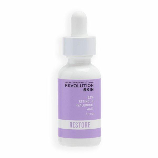 Revolution Skincare Arcápolószérum 0.3% Retinol with Vitamins &
Hyaluronic Acid 30 ml