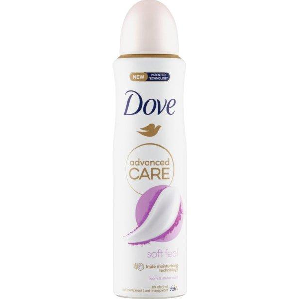 Dove Izzadásgátló spray Advanced Care Soft Feel Peony & Amber
(Anti-Perspirant) 150 ml