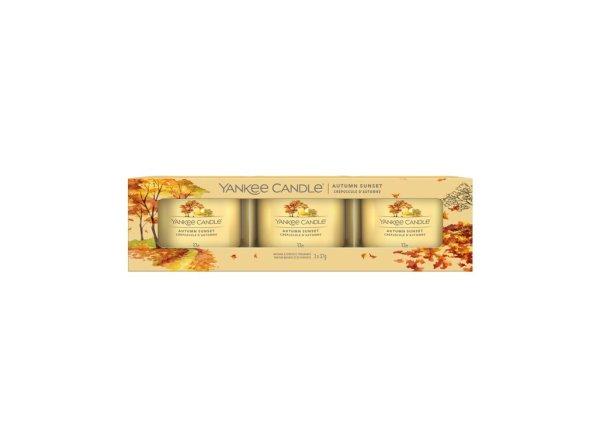 Yankee Candle Illatgyertya szett Autumn Sunset 3 x 37 g