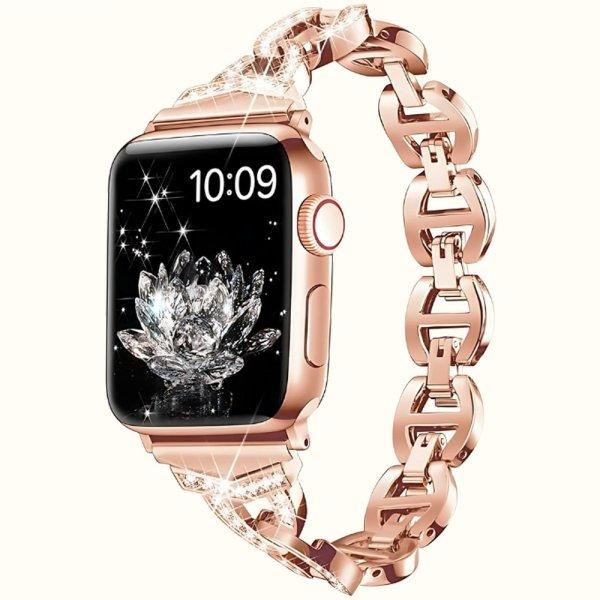 Apple Watch óraszíj lánc /42/44/45 mm, rosegold