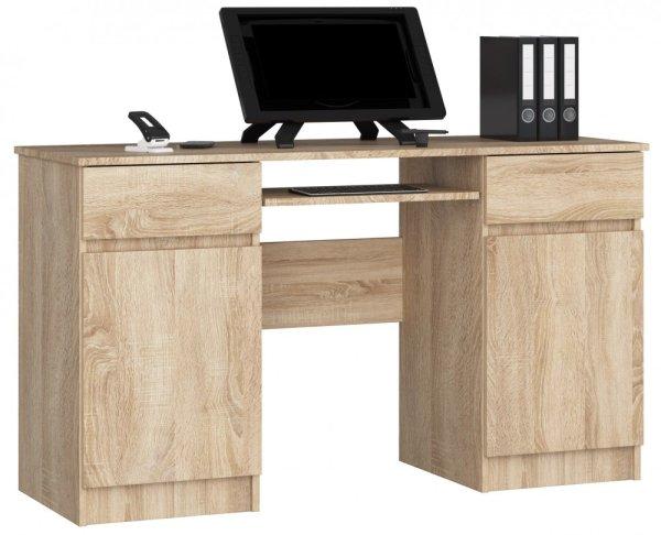 Íróasztal - Akord Furniture - 135 cm - sonoma tölgy