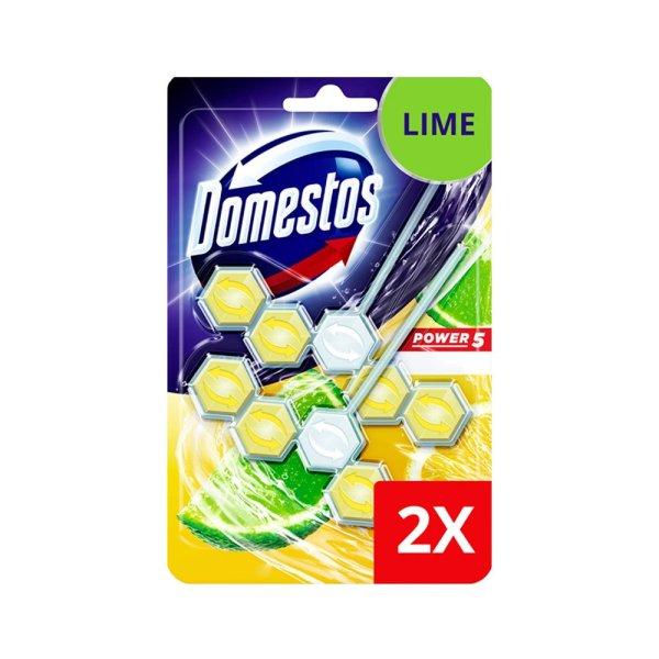 WC illatosító 2 x 55 g Power5 Domestos Lime