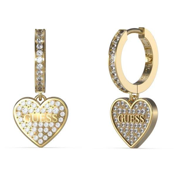 Guess Csillogó aranyozott fülbevaló Huggie Me JUBE03136JWYGT/U