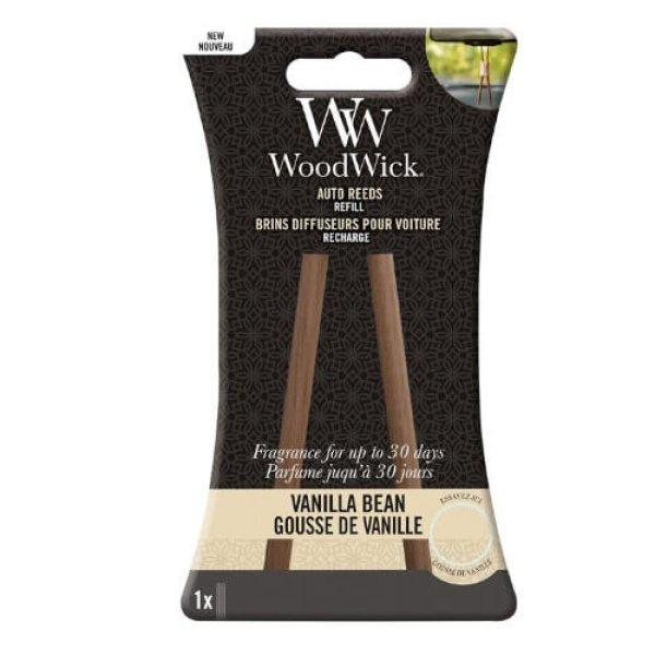 WoodWick Autóillatosító utántöltő Vanilla Bean
(Auto Reeds Refill)