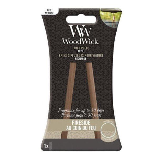 WoodWick Autóillatosító utántöltő Fireside (Auto
Reeds Refill)