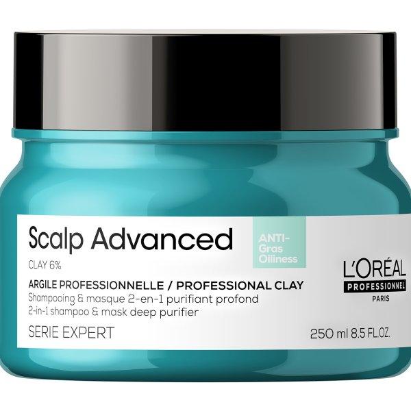 L´Oréal Professionnel Sampon és maszk zsíros fejbőrre
2 az 1-ben Scalp Advanced (Anti-Oiliness 2-in-1 Clay) 250 ml