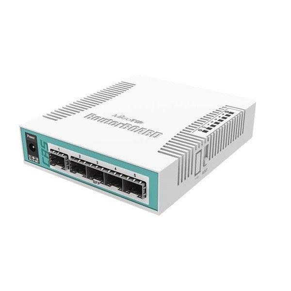 MIKROTIK Cloud Router Switch 1x1000Mbps SFP Combo + 5x1000Mbps SFP, Asztali -
CRS106-1C-5S