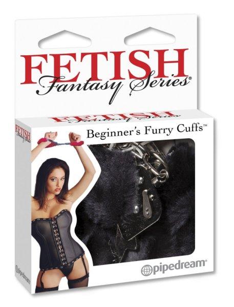  Beginner's Furry Cuffs  Black 