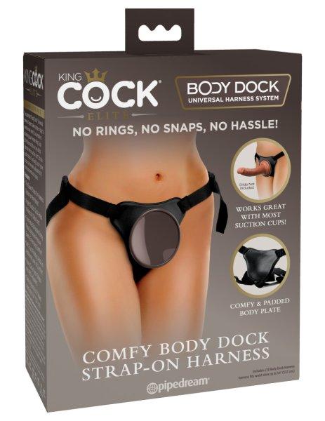  Comfy Body Dock Strap-On Harness Black/ Dark Brown 