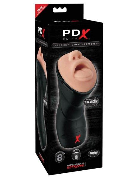  Deep Throat Vibrating Stroker Light/Black 