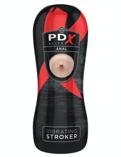  Vibrating Anal Stroker  Light/Black 