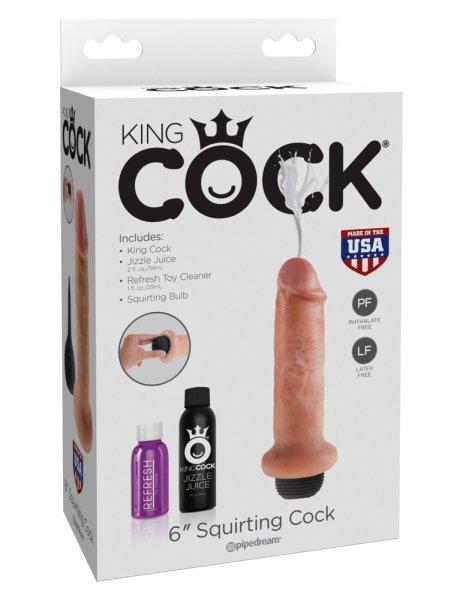  6" Squirting Cock  Light 