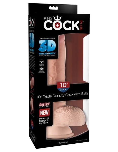  10" Triple Density Cock with Balls Light 