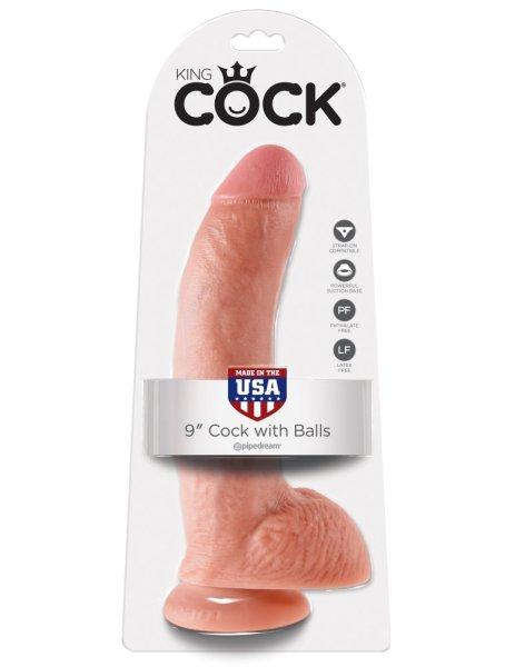  9" Cock with Balls  Light 