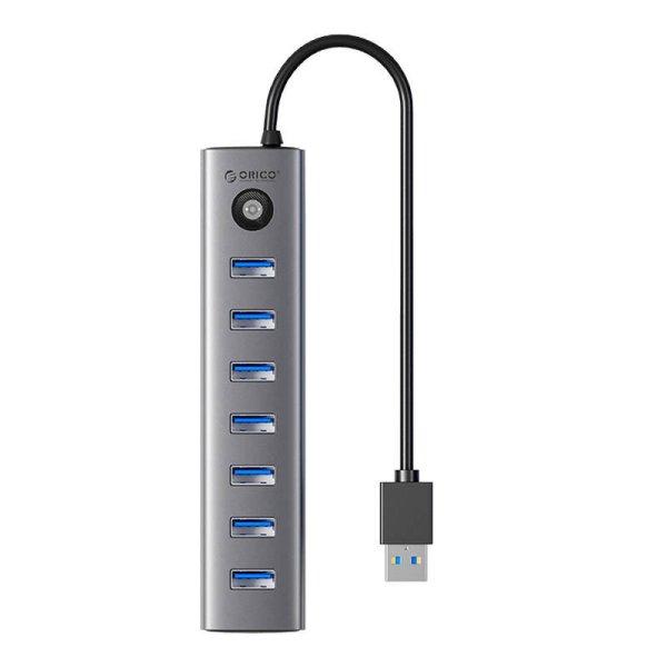 Orico CL7U USB-C – 7x USB 3.0 hub adapter (szürke)